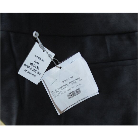 Kasper Pull-On Thick & Soft Comfortable Straight Leg Pants Black Size XL NWT - Picture 4 of 4